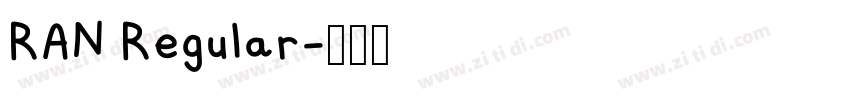 RAN Regular字体转换